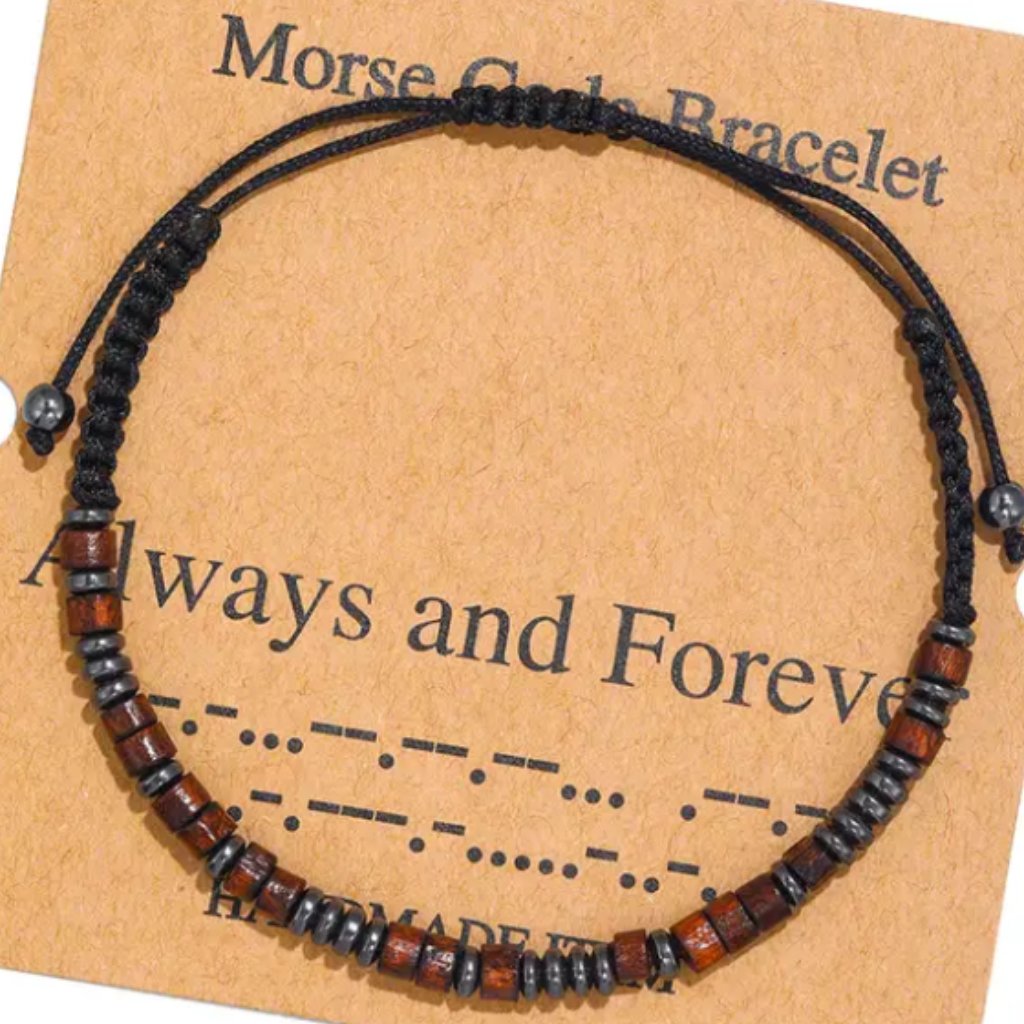 Always Forever Morse Code Bracelets WAdjustable String Inspirational 10$
